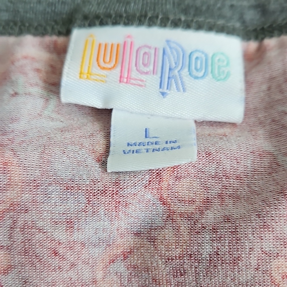 Lularoe Julia Dress Red and Gray. - Picture 3 of 3